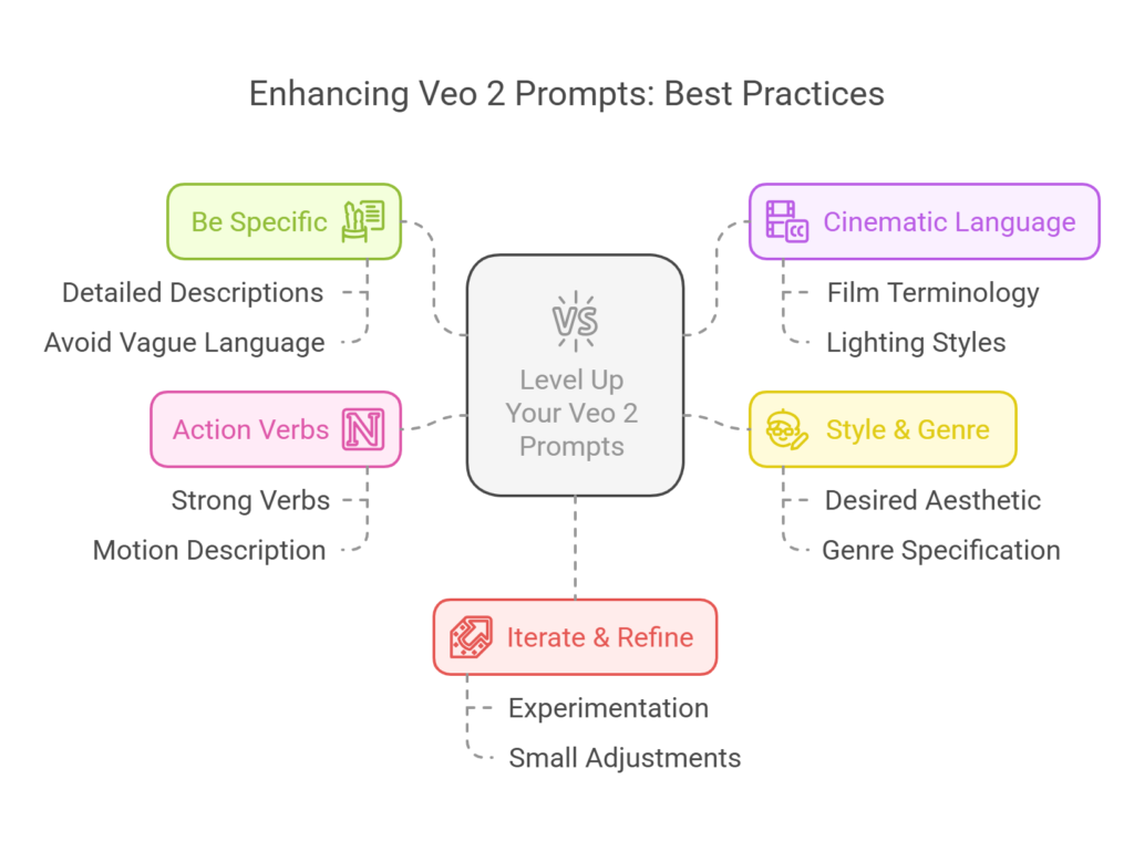 Best practice of prompt writing for Google Veo 2.