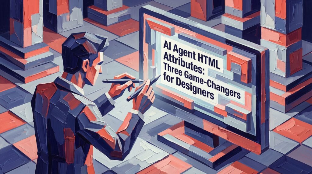 Three HTML attributes enable AI agents to discover and use design platforms automatically through semantic web standards